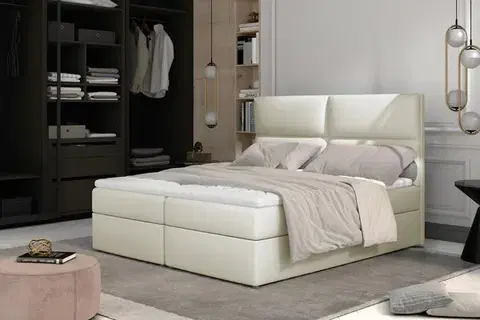 Manželské postele ANGELINA 08 boxpringová posteľ 140 x 200 cm, Soft 33