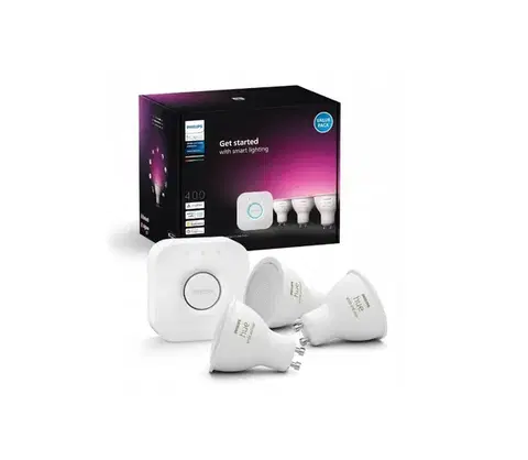 Žiarovky Základná sada Philips Hue WACA 3xGU10/4,2W/230V 2200-6500K + Hue Bridge 8720169372177
