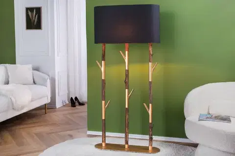 Osvetlenie Stojacia lampa BADEBE Dekorhome