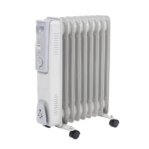 Ohrievače NABBI NB-1011 2000 W elektrický olejový radiátor biela