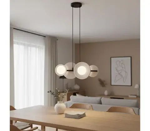 Svietidlá EMIBIG Závesný luster na lanku MODEL 4xG9/8W/230V biely 1487/4
