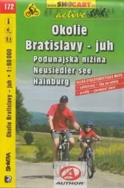 Voda, lyže, cyklo Okolie Bratislavy-juh cyklomapa 172