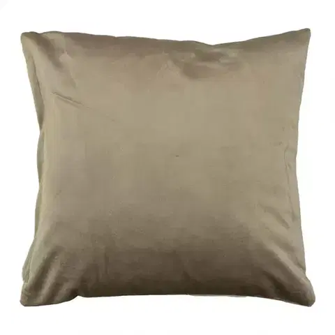 Dekoračné obliečky Obliečka Plain Velvet 40x40cm hnedá