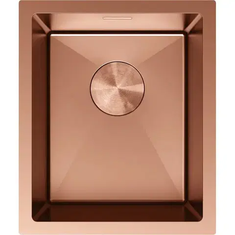 Kuchynské drezy MEXEN MEXEN - Trixo oceľový drez 1-bowl 370 x 440 mm, meď 6412371000-65
