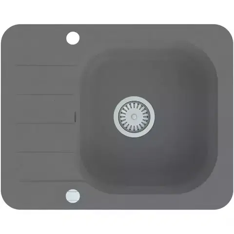 Granitové drezy Granitový drez 1K 595x475 sivá