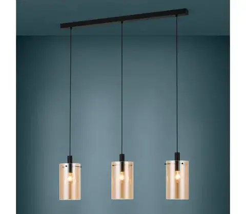 Svietidlá Eglo 39539 - Luster na lanku POLVERARA 3xE27/40W/230V 39539