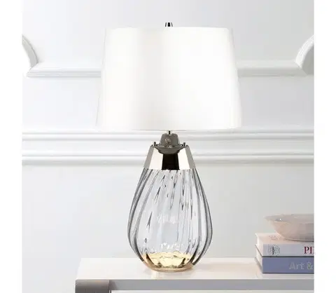 Lampy Elstead LENA-TL-S-SMOKE-OWSS-LED Stolná lampa LENA 1xE27/60W/230V+1xGU10/7W biela LENA-TL-S-SMOKE-OWSS