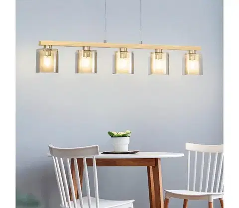 Svietidlá Eglo 901292 - Luster na lanku CASTRALVO 5xE27/28W/230V 901292