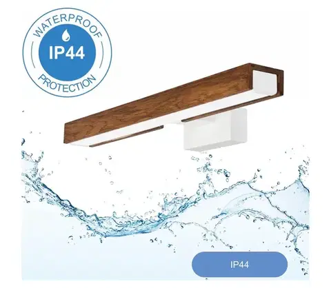 Svietidlá BRILAGI- LED Kúpeľňové osvetlenie zrkadla WOODY MIRROR LED/8W/230V IP44 dub/biela 8590828607472