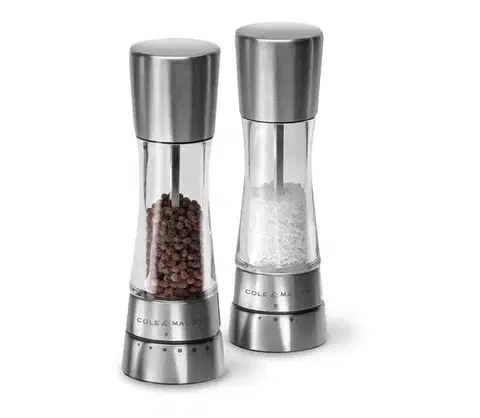 Mlynčeky Cole&Mason - Sada mlynčekov na soľ a korenie DERWENT 2 ks 19 cm lesklý chróm H59408G