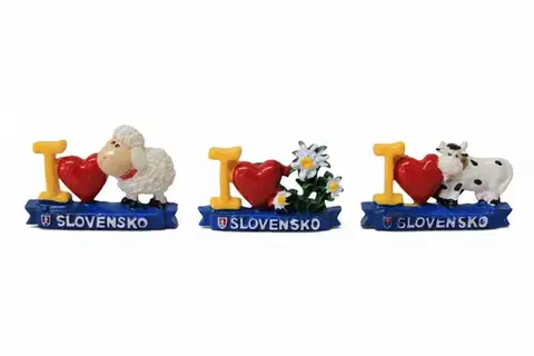 Magnetky MAKRO - Magnetka I love Slovensko rôzne druhy