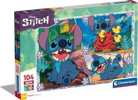 Od 100 dielikov Puzzle Stitch Disney 104 maxi Clementoni