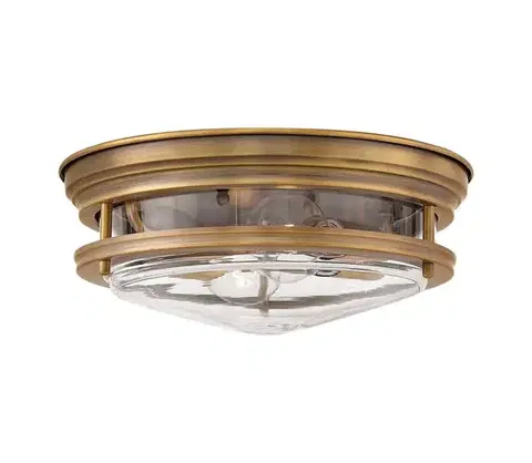 Záhradné lampy Elstead Quintiesse QN-HADRIAN-FS-BR-CLEAR-Vonkajšie stropné svietidlo HADRIAN 2xE27/40W/230V IP44 bronz QN-HADRIAN-FS-BR-CLEAR