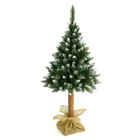 Vianočné stromčeky NABBI Christee 7 vianočný stromček na pni 180 cm zelená / biela