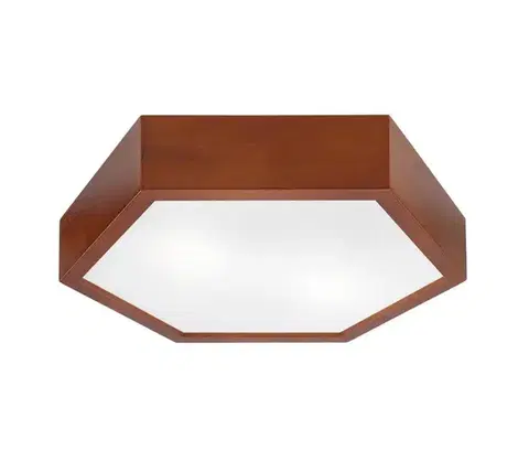 Svietidlá  Stropné svietidlo HEX 2xE27/60W/230V pr. 43 cm borovica hnedá LD-PD 5.2 rustik