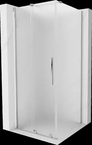 Sprchovacie kúty MEXEN/S - Velár sprchovací kút, posuvné dvere 100 x 100, dekor, chróm 871-100-100-31-01