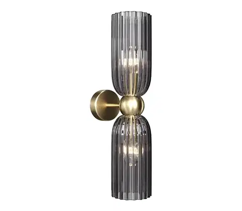 Svietidlá Maytoni MOD302WL-02GR - Nástenné svietidlo ANTIC 2xE14/40W/230V zlatá/šedá MOD302WL-02GR