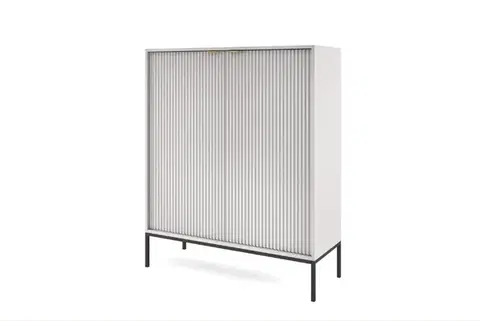 Komody ArtPS Komoda MONA K-104 | sivá