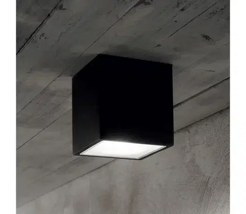 Svietidlá Ideal Lux - Vonkajšie bodové svietidlo TECHO 1xGU10/20W/230V 9x9 cm IP54 čierna 251578