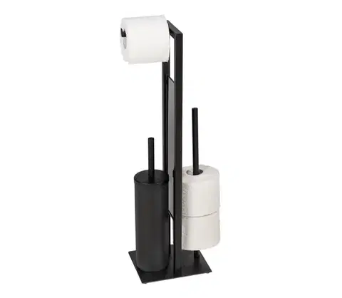 Svietidlá WENKO 25400100 - WC štetka RIVALTA 18x70 cm čierna 25400100