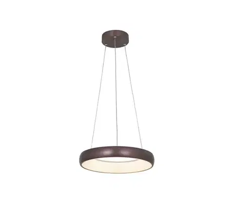 Svietidlá Zam 2047 - LED Stmievateľný luster na lanku LED/30W/230V pr. 40 cm hnedá 2047