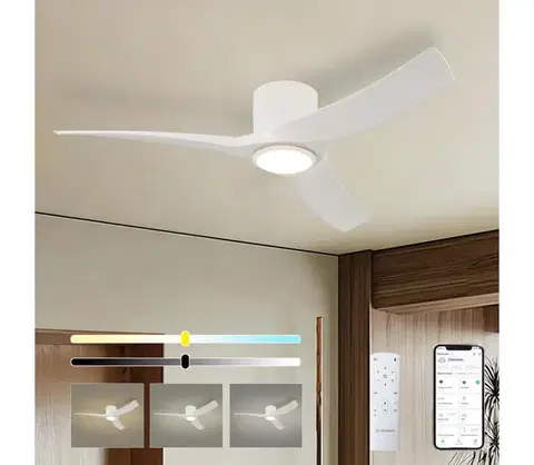 LED osvetlenie ZE - LED stropný látor ORBITO LED/24W/230V Wi-Fi Tuya biely + diaľkové ovládanie ZEV029