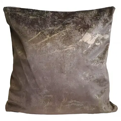 Dekoračné obliečky Obliečka Plain Velvet YX514 40x40cm hnedá