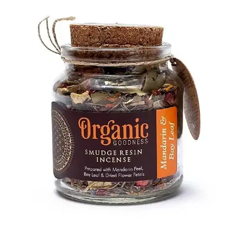 Svietniky Organické kadidlo Mandarin & Bay Leaf, v pohári