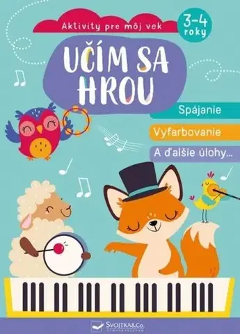 Nalepovačky, vystrihovačky, skladačky Učím sa hrou - Spájanie, vyfarbovanie a ďalšie úlohy