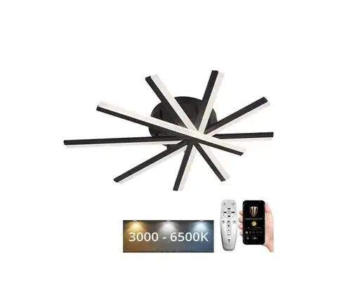 Svietidlá  LED Stmievateľný prisadený luster LED/75W/230V 3000-6500K + diaľkové ovládanie J3344/B