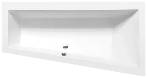 Vane POLYSAN - ANDRA R asymetrická vaňa 160x90x45cm, biela 81541