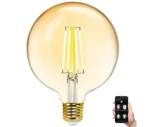 Žiarovky  B.V. LED Žiarovka FILAMENT G125 E27/6W/230V 2700-6500K -  S10301K86