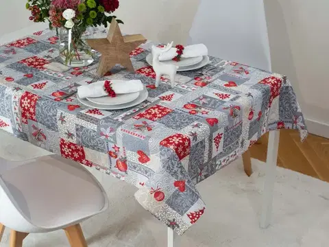 Obrusy MKLozkoviny.sk Vianočný obrus 140 × 180 cm – Merry Christmas