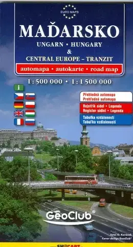 Do auta Maďarsko a Střední Evropa tranzit 1:500 000, 1:1 650 000 - Kolektív autorov