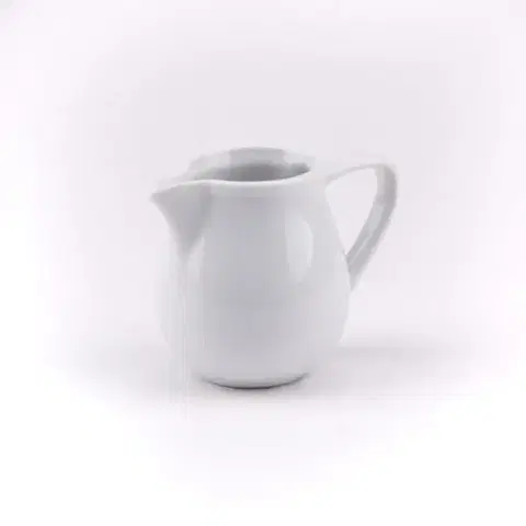 Dekoratívne vázy Kinekus Mliečnik porcelánový, mliekovka, s uškom, farba biela 0,1l