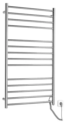 Radiátory do kúpeľne SAPHO - REDONDO elektrický sušiak uterákov, guľatý, 630x1160, 130W, nerez lesk ER230V