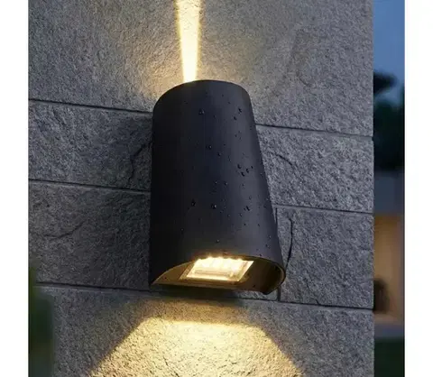 Svietidlá  LED vonkajšie nástenné svietidlo LED/11W/230V IP65 čierne SCD 06 U