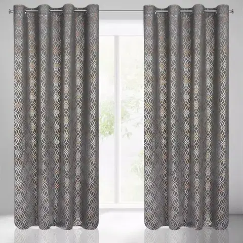 Závesy do spálne Záves ARETA 140X250 na priechodkách 390156