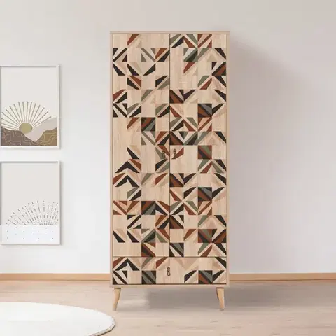 Šatňové skrine Šatníková skriňa City Gradrop Triangle