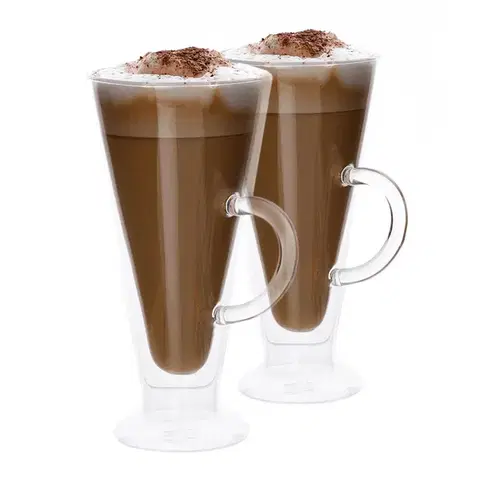 Poháre KONDELA Hotcolder Typ 30 termo pohár na kávu (2 ks) 200 ml priehľadná