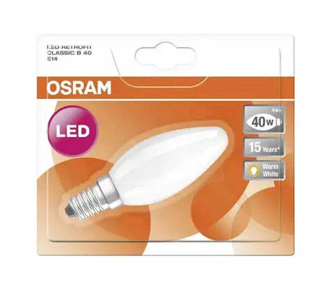 LED osvetlenie LED Žiarovka RETROFIT B40 E14/4W/230V 2700K - Osram 4052899959187