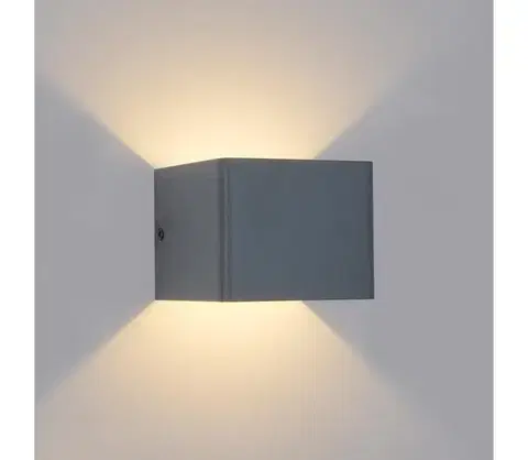 LED osvetlenie BRILAGI - LED Vonkajšie nástenné svietidlo DONNANI LED/5W/230V 10 cm antracit IP44 BRI754