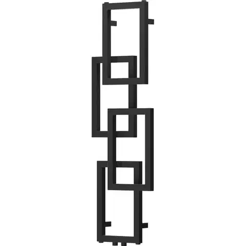 Radiátory do kúpeľne MEXEN - Grid vykurovací rebrík/radiátor dekoratívny 1115 x 360 mm, 279 W, čierna W215-1115-360-00-70