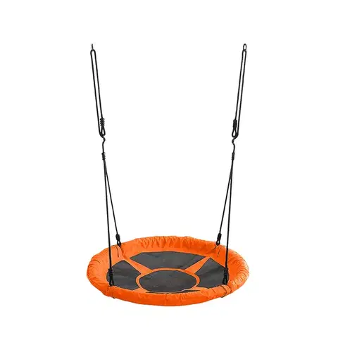 Hojdačky NABBI Nest detská hojdačka 65 cm čierna / oranžová