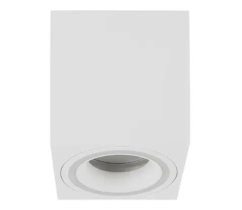 Svietidlá Rabalux 71165 - Bodové svietidlo KOBALD 1xGU10/25W/230V hranatý biela 71165