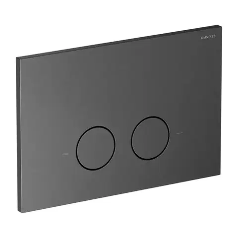 Záchody OMNIRES - STEEL-R45 splachovacie tlačidlo z nerezovej ocele, grafit brúsený ST45PS1GR
