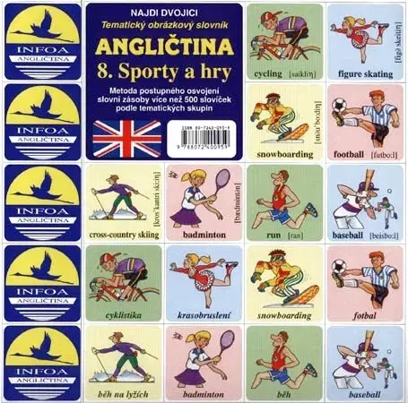 Gramatika a slovná zásoba Najdi dvojici - Angličtina - 8. Sporty a hry - Kolektív autorov