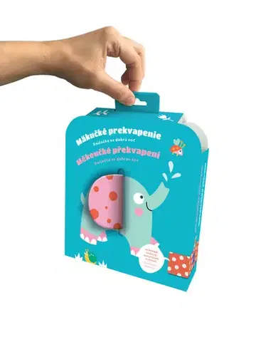 Leporelá, krabičky, puzzle knihy Měkoučké překvapení Sloník/Mäkučké prekvapenie Sloník