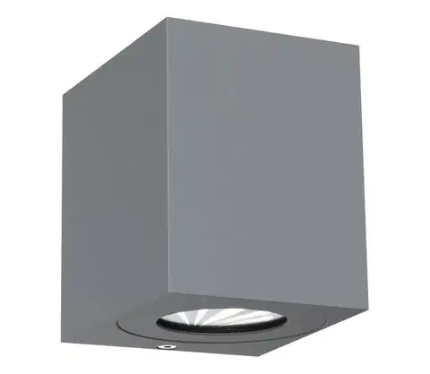 LED osvetlenie Nordlux - LED Vonkajšie nástenné svietidlo CANTO 2xLED/5W/230V IP44 sivá 49711010