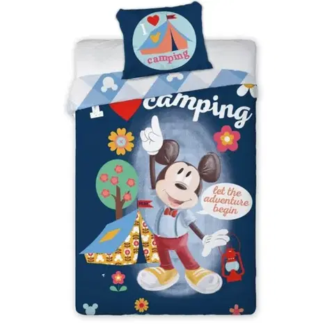 Detské obliečky Obliecky Disney Mickey Mouse 140x200cm+90x70cm Faro Tiahome